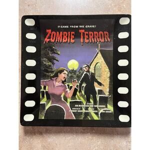 Mulberry Home Collection Zombie Terror Classic Horror Movie Plate
